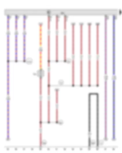 Wiring Diagram  AUDI A7 2015 - Suppression filter - Engine control unit