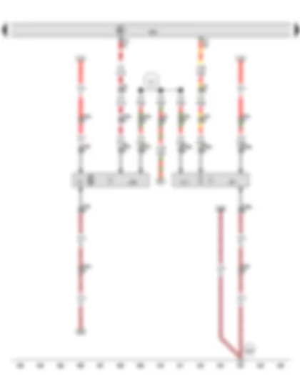 Wiring Diagram  AUDI A7 2015 - Radiator fan control unit - Engine control unit - Radiator fan control unit 2 - Radiator fan