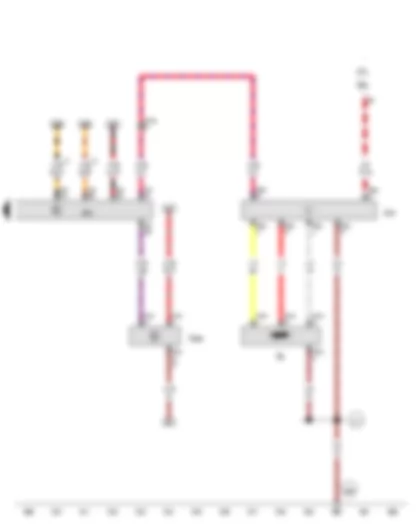 Wiring Diagram  AUDI A7 2015 - Fuel system pressurisation pump - Oil level and oil temperature sender - Fuel pump control unit - Engine control unit