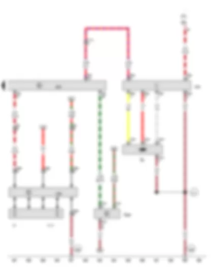 Wiring Diagram  AUDI A7 2015 - Fuel system pressurisation pump - Oil level and oil temperature sender - Radiator fan control unit - Fuel pump control unit - Engine control unit - Radiator fan - Radiator fan 2