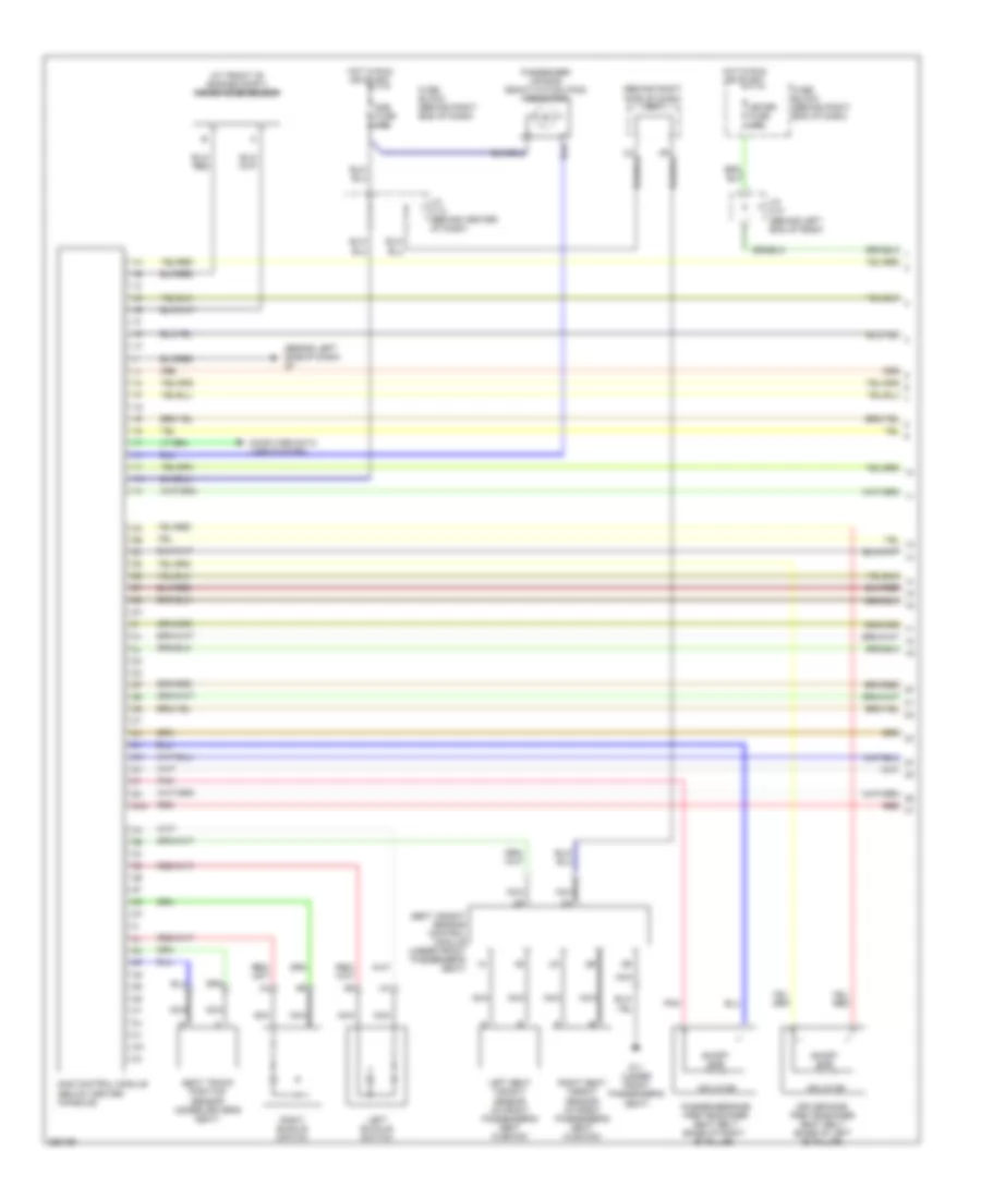 Supplemental Restraints Wiring Diagram 1 of 2 for Mazda 5 Touring 2007