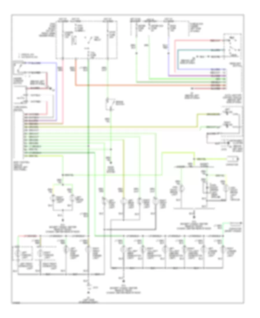 Exterior Lamps Wiring Diagram for Mazda 6 i 2007