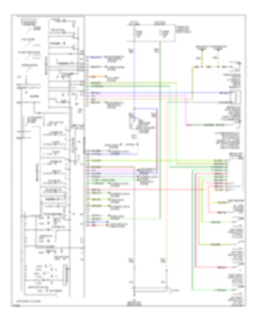 Instrument Cluster Wiring Diagram for Mazda 6 i 2007