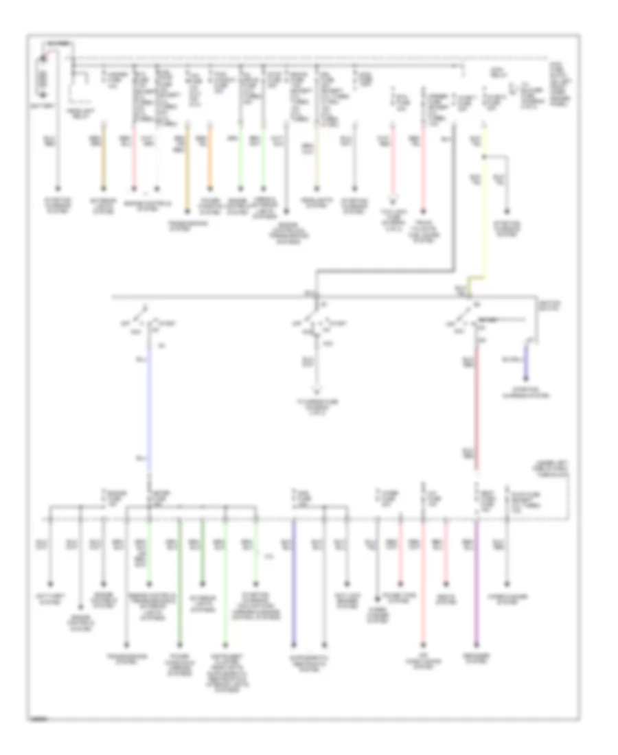Power Distribution Wiring Diagram 1 of 2 for Mazda 6 i 2007