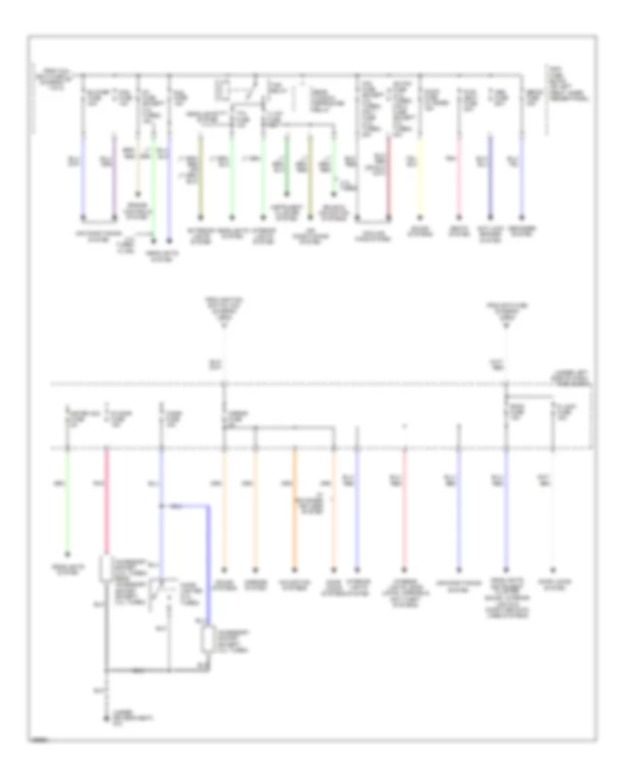 Power Distribution Wiring Diagram 2 of 2 for Mazda 6 i 2007