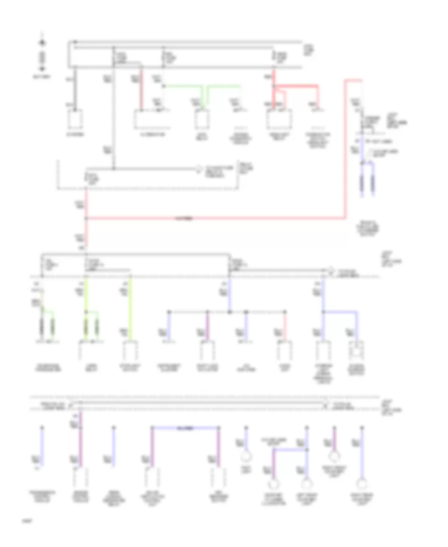 Power Distribution Wiring Diagram 1 of 4 for Mazda 929 1994