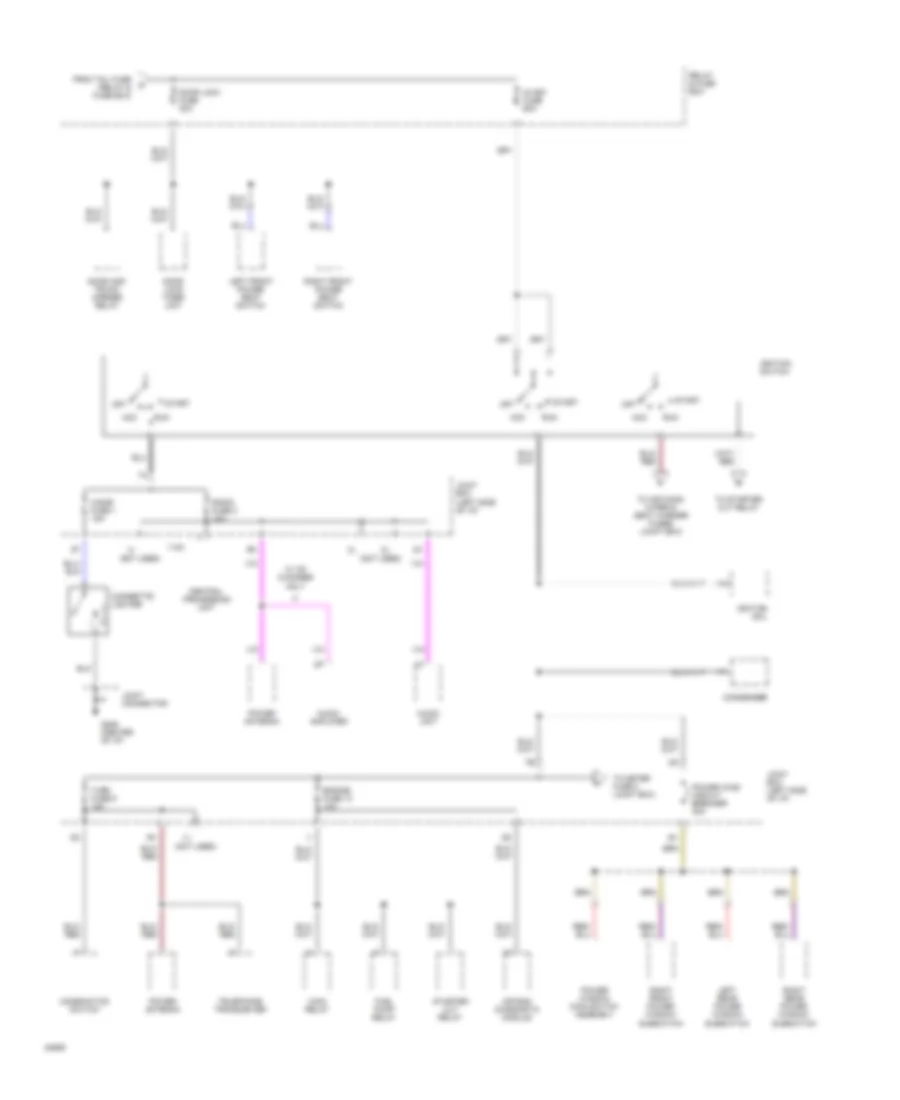 Power Distribution Wiring Diagram 3 of 4 for Mazda 929 1994