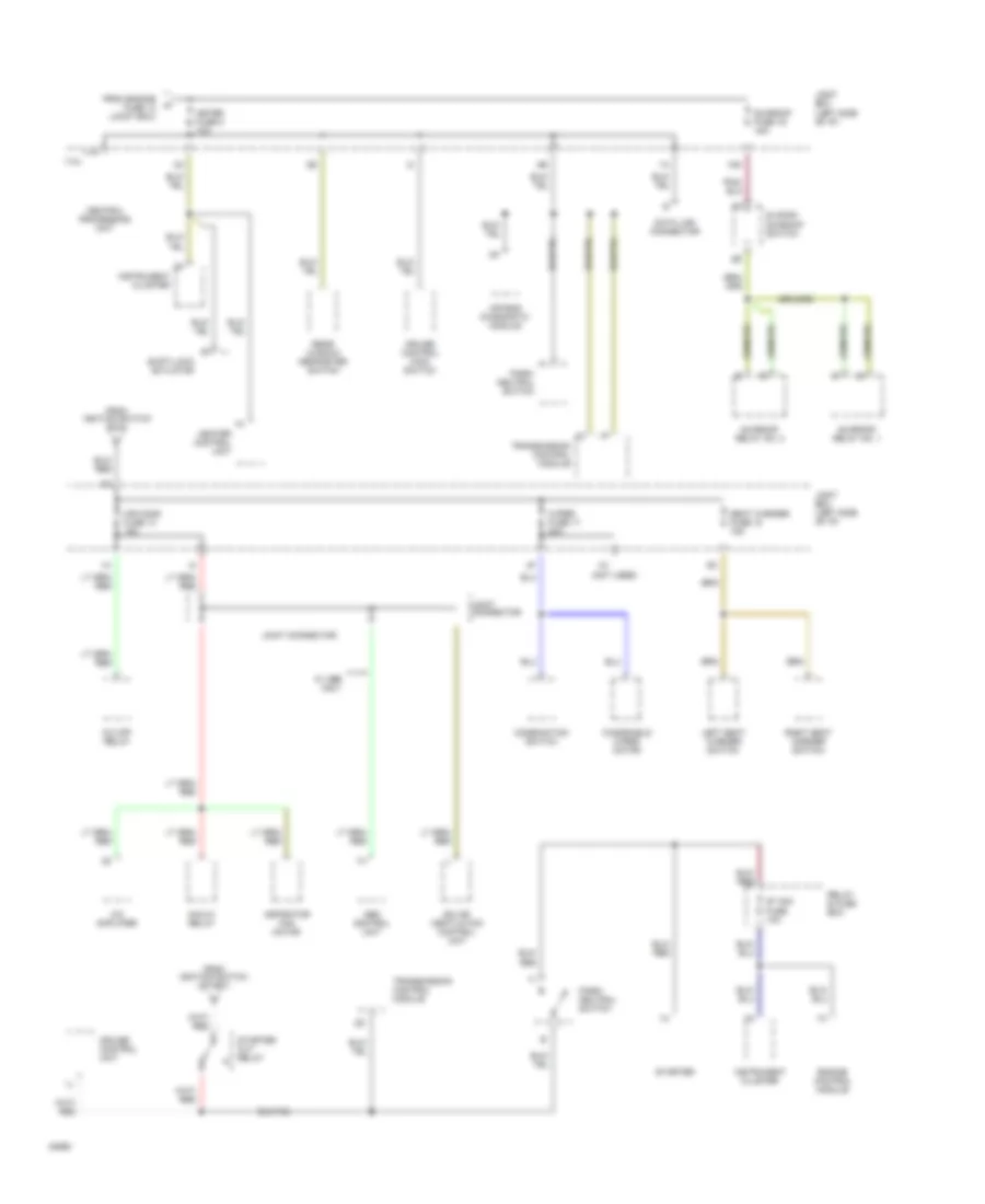 Power Distribution Wiring Diagram 4 of 4 for Mazda 929 1994