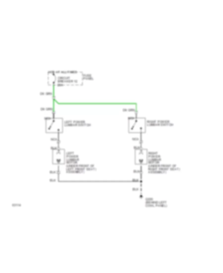 Lumbar Wiring Diagram for Mazda B1994 2300