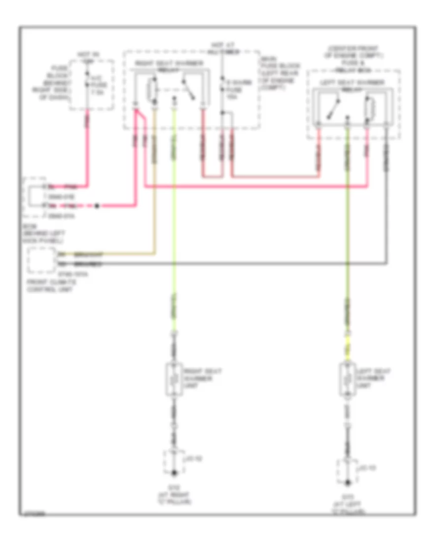Heated Seats Wiring Diagram for Mazda CX 9 Grand Touring 2007