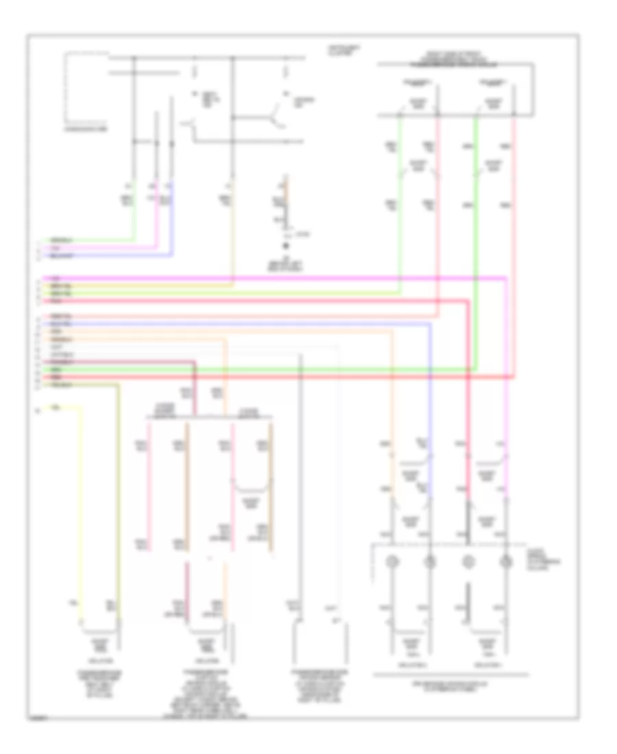 Supplemental Restraints Wiring Diagram 2 of 2 for Mazda 6 i Touring 2008