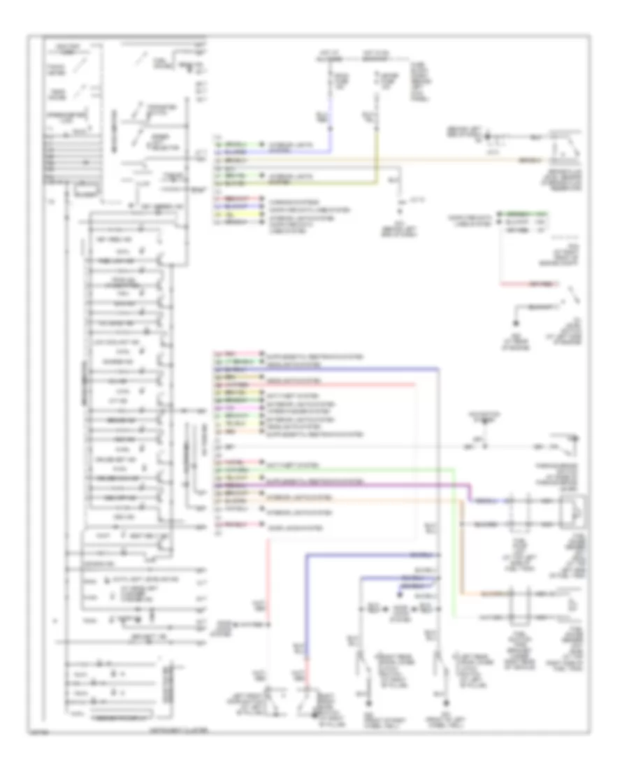 Instrument Cluster Wiring Diagram for Mazda RX 8 Sport 2010