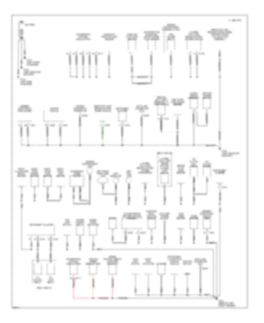 Ground Distribution Wiring Diagram 1 of 2 for Mazda BSE 1995 3000