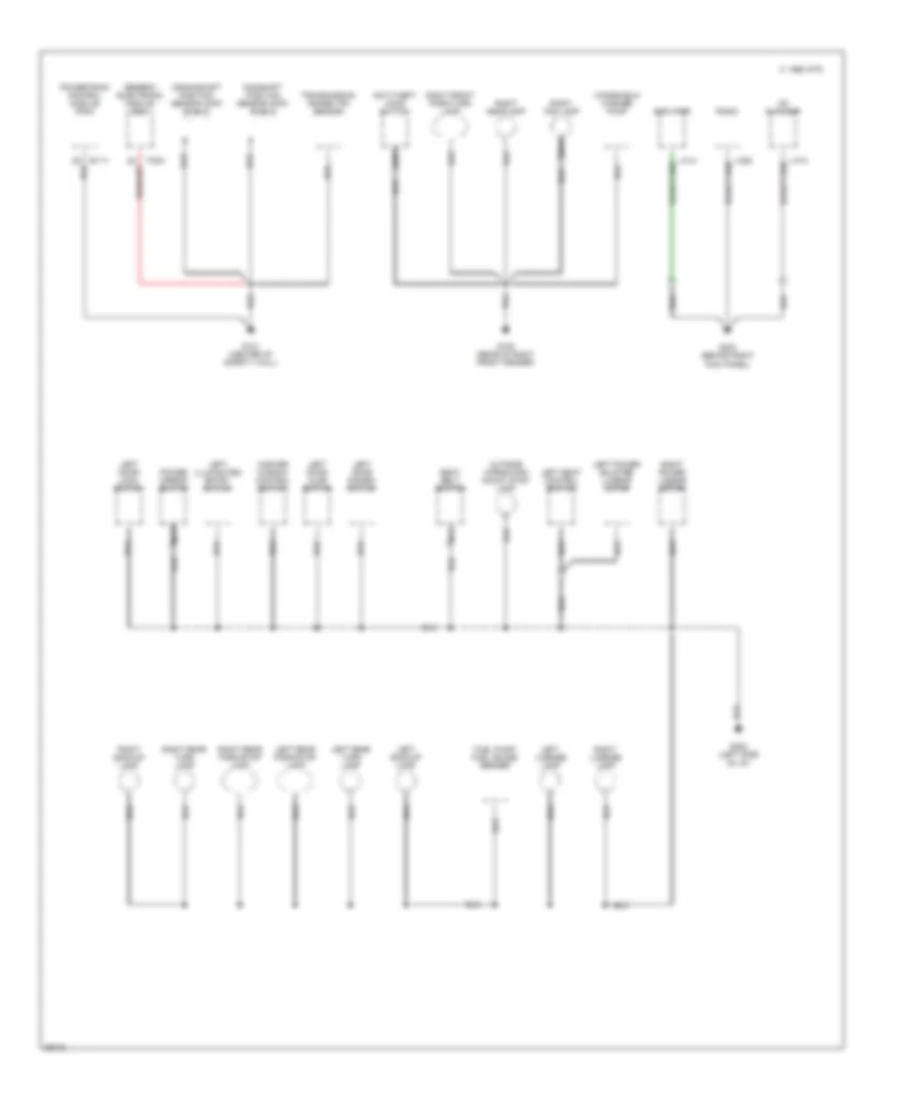Ground Distribution Wiring Diagram 2 of 2 for Mazda BSE 1995 3000