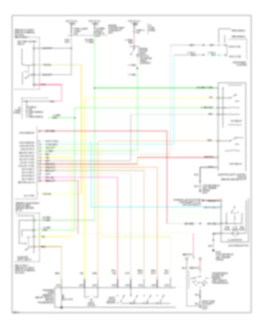 Transfer Case Wiring Diagram for Mazda BSE 1995 3000