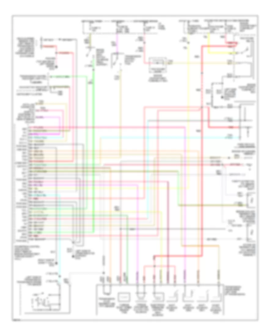 Transmission Wiring Diagram for Mazda BSE 1995 3000