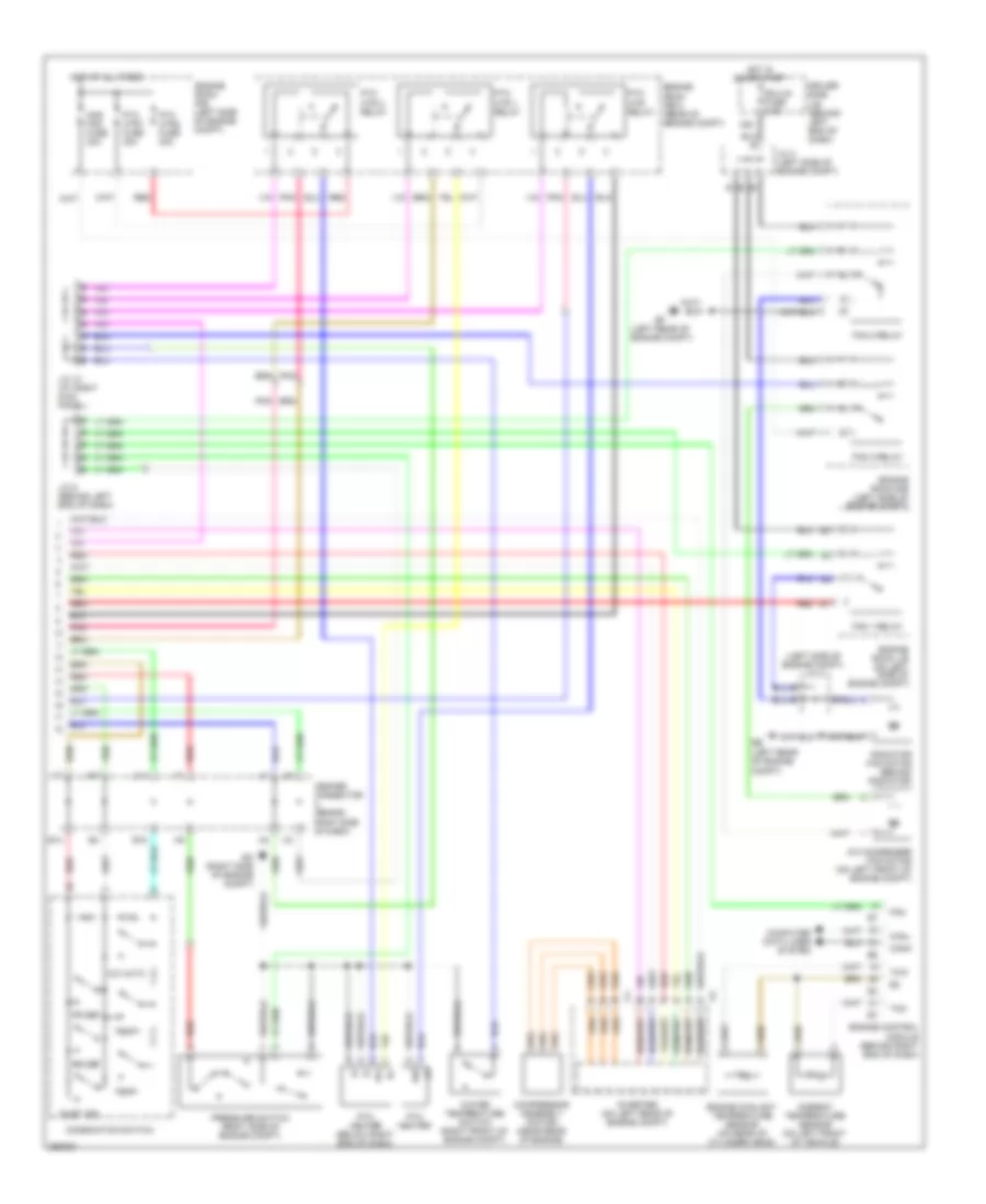 Automatic A C Wiring Diagram 2 of 2 for Toyota Prius Touring 2009
