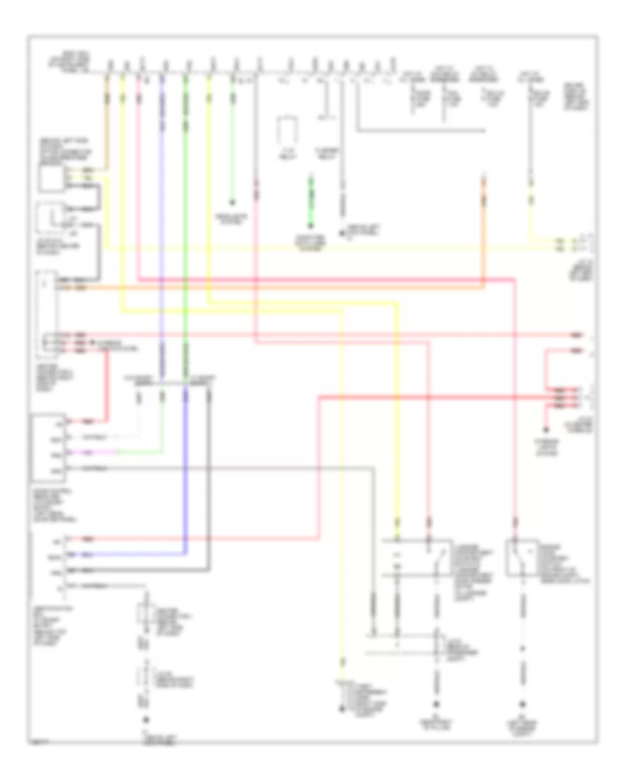 Forced Entry Wiring Diagram 1 of 2 for Toyota Prius Touring 2009