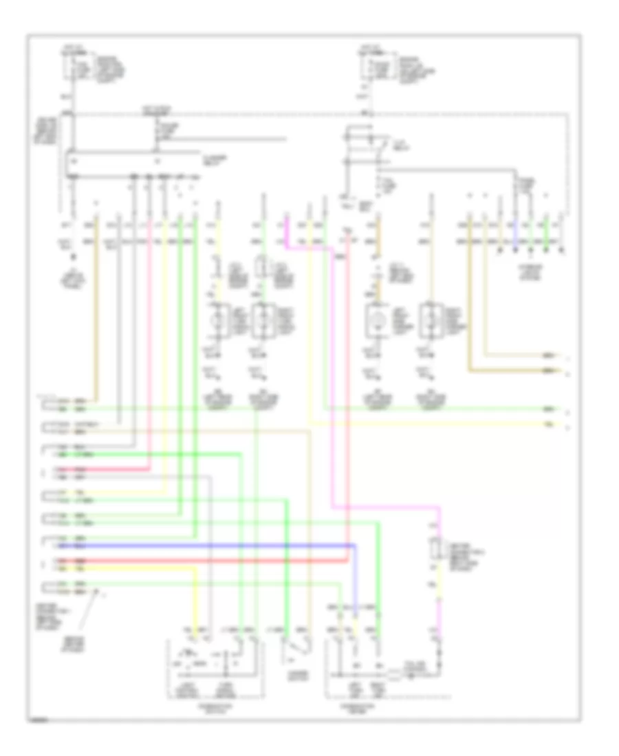 Exterior Lamps Wiring Diagram 1 of 2 for Toyota Prius Touring 2009