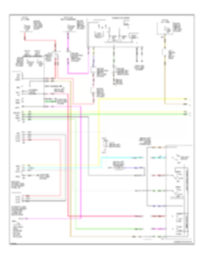 Headlamps  Fog Lamps Wiring Diagram without DRL 1 of 2 for Toyota Prius Touring 2009