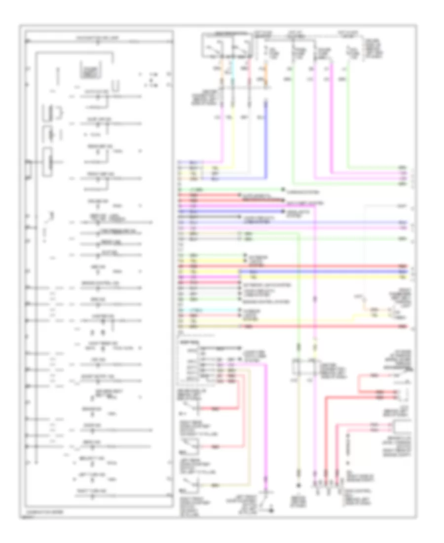 Instrument Cluster Wiring Diagram 1 of 2 for Toyota Prius Touring 2009