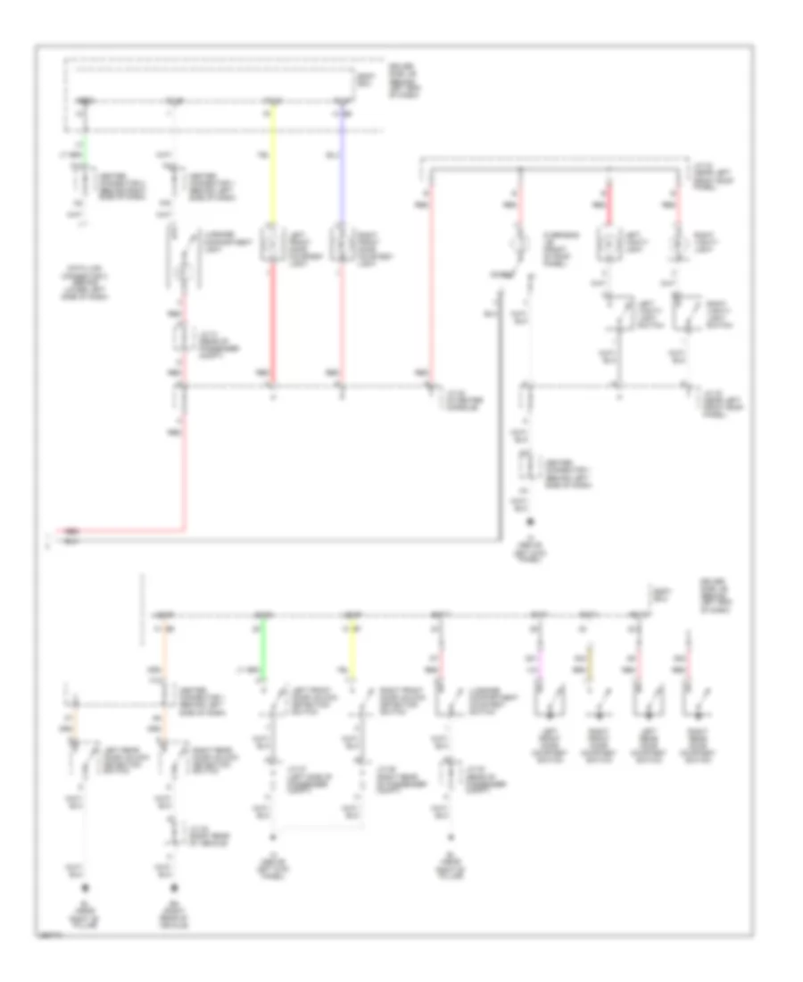 Courtesy Lamps Wiring Diagram 2 of 2 for Toyota Prius Touring 2009