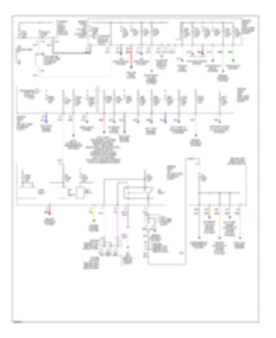 Power Distribution Wiring Diagram 1 of 2 for Toyota Prius Touring 2009