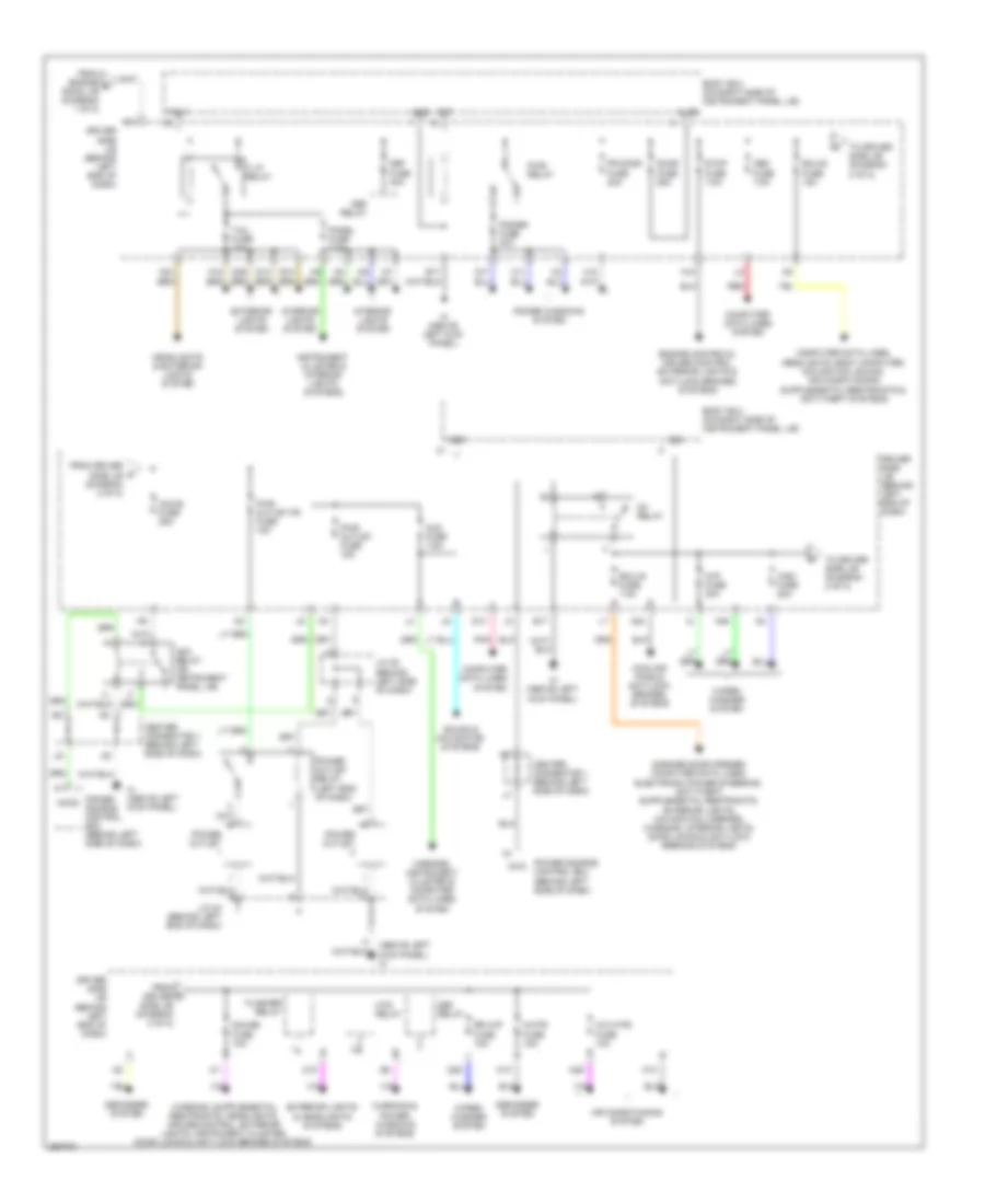 Power Distribution Wiring Diagram 2 of 2 for Toyota Prius Touring 2009