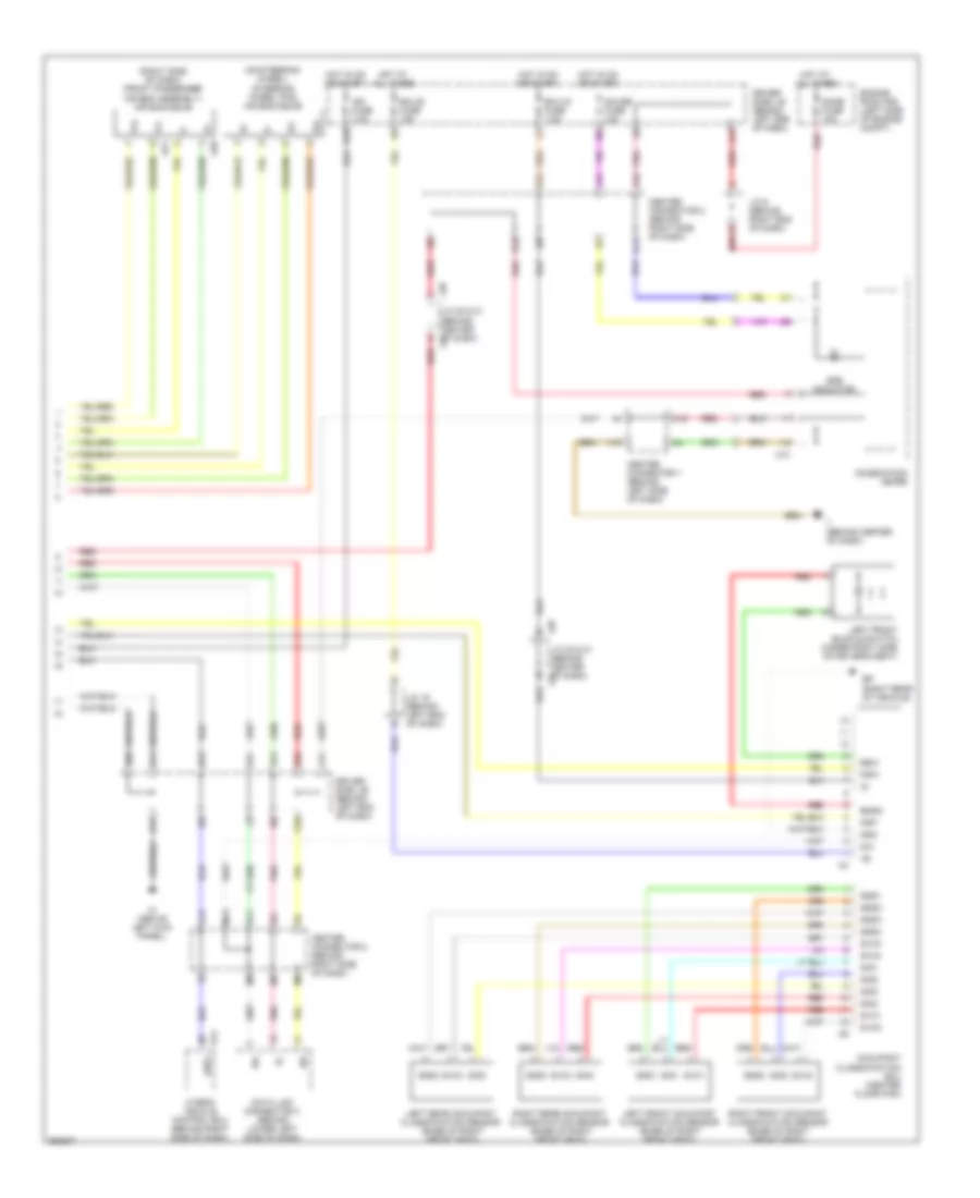 Supplemental Restraints Wiring Diagram 2 of 2 for Toyota Prius Touring 2009