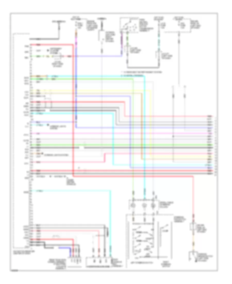 Navigation Wiring Diagram with Separate Amplifier 1 of 4 for Toyota Sequoia Platinum 2010