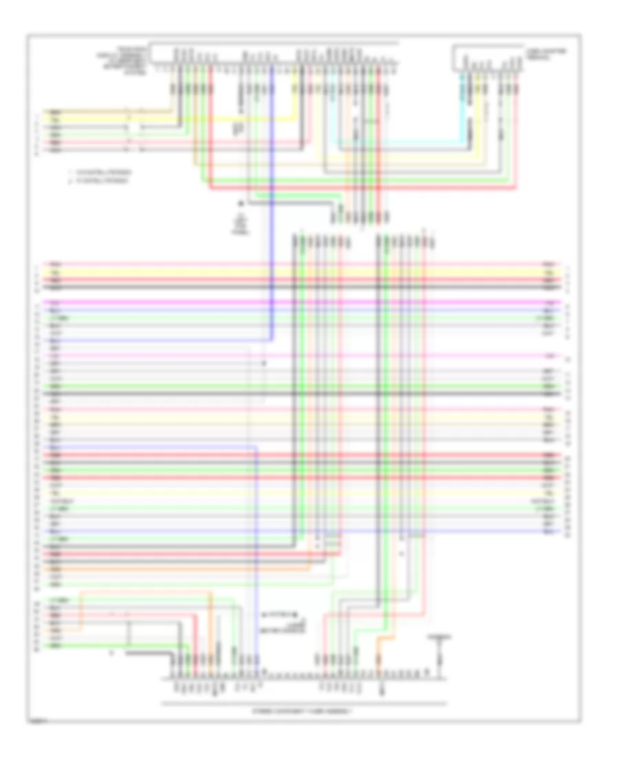 Radio Wiring Diagram without Navigation with Separate Amplifier 3 of 4 for Toyota Sequoia Platinum 2010