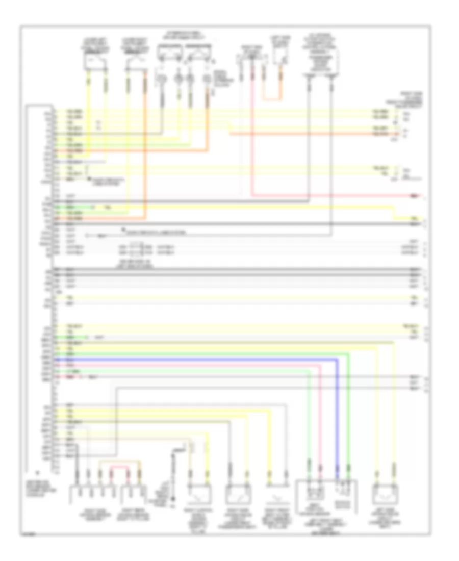 Supplemental Restraints Wiring Diagram 1 of 2 for Toyota Sequoia Platinum 2010