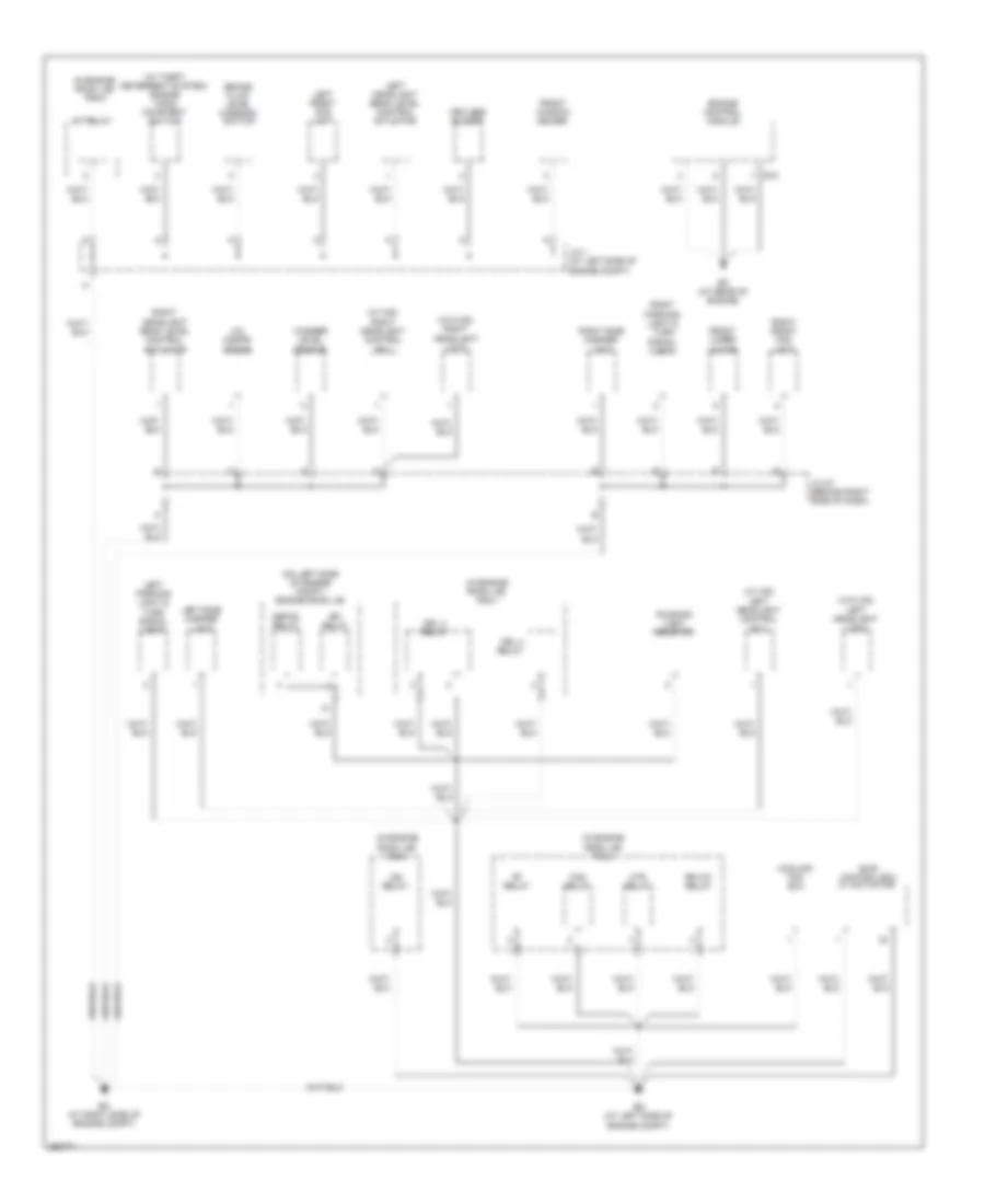 Ground Distribution Wiring Diagram 1 of 4 for Toyota Sienna XLE 2008