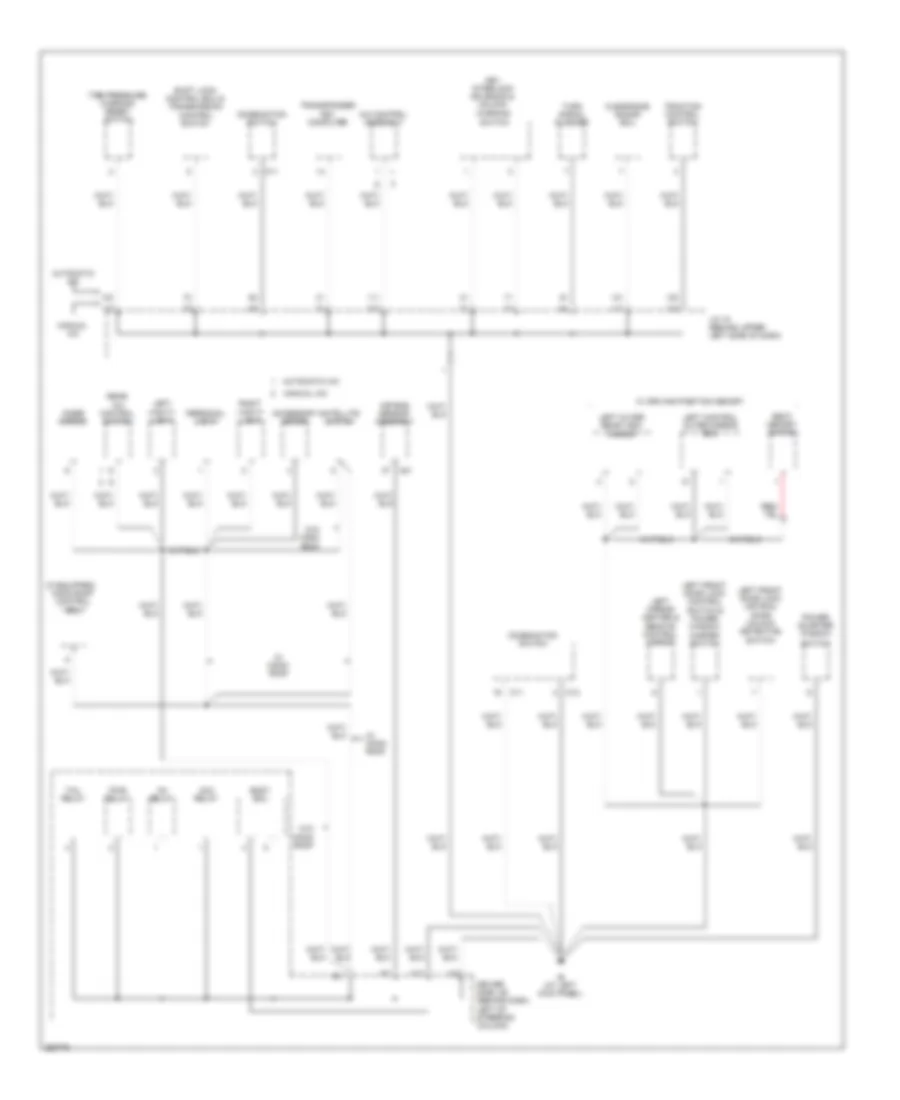 Ground Distribution Wiring Diagram 3 of 4 for Toyota Sienna XLE 2008