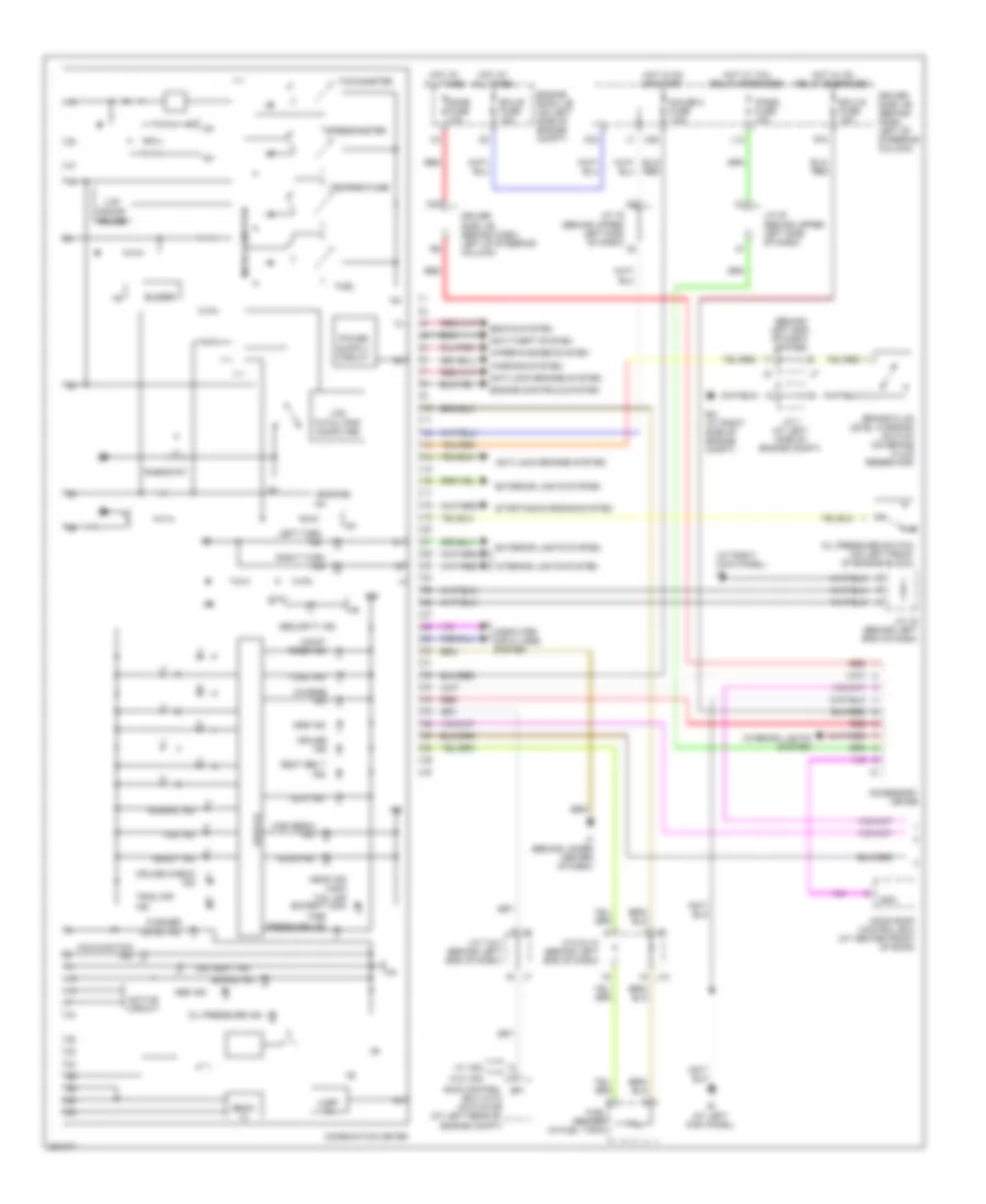 Instrument Cluster Wiring Diagram 1 of 2 for Toyota Sienna XLE 2008
