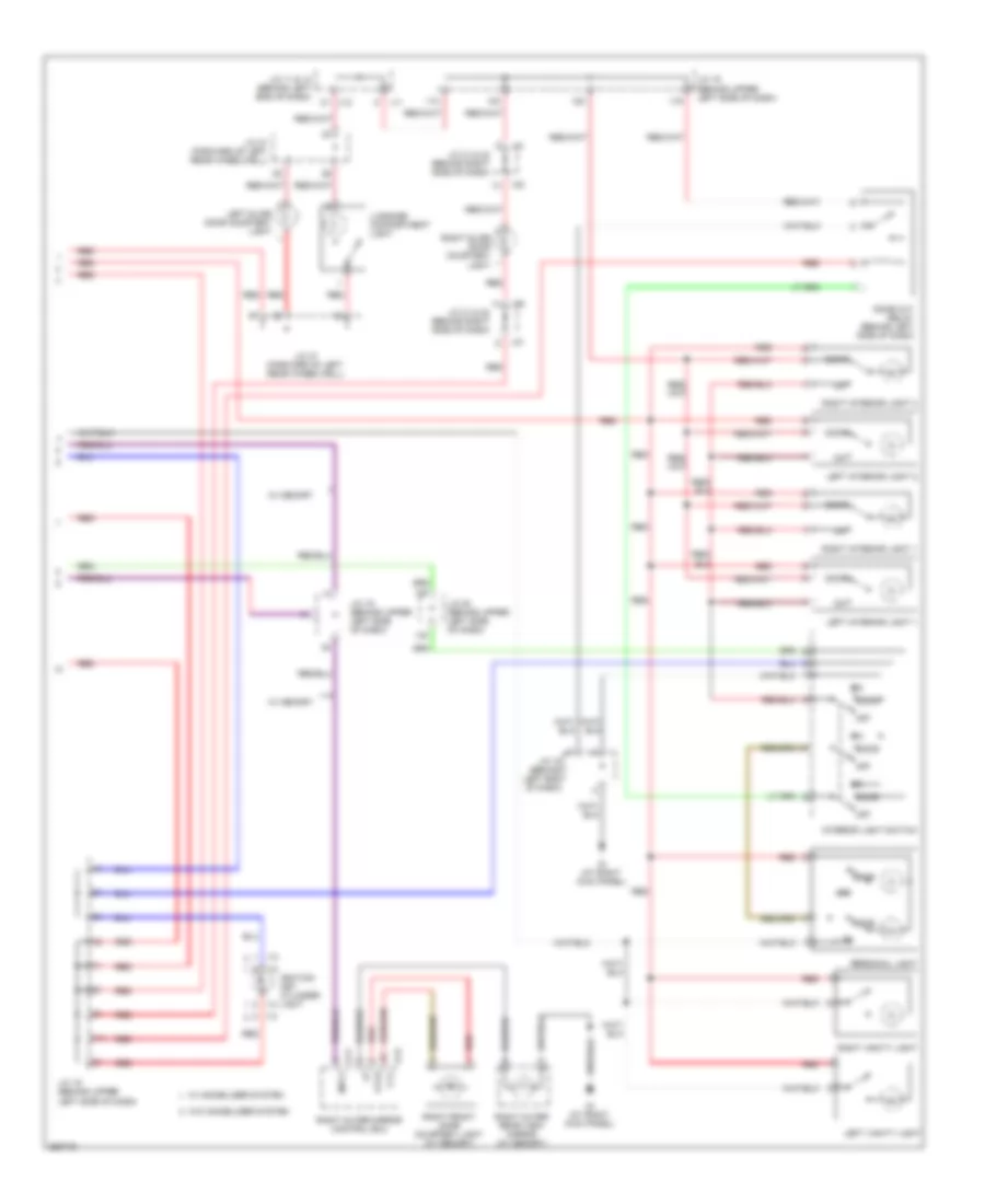 Courtesy Lamps Wiring Diagram 2 of 2 for Toyota Sienna XLE 2008