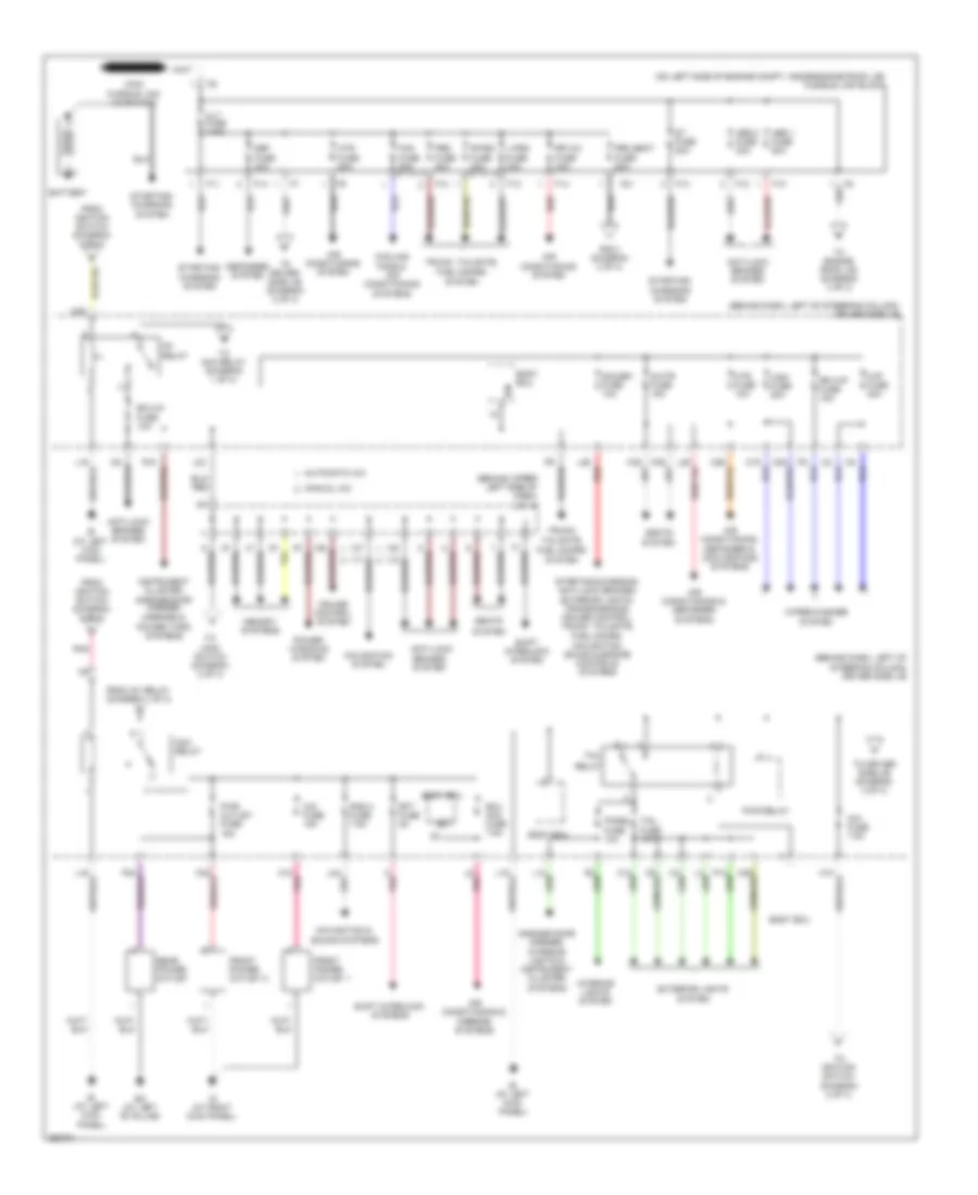 Power Distribution Wiring Diagram 1 of 3 for Toyota Sienna XLE 2008