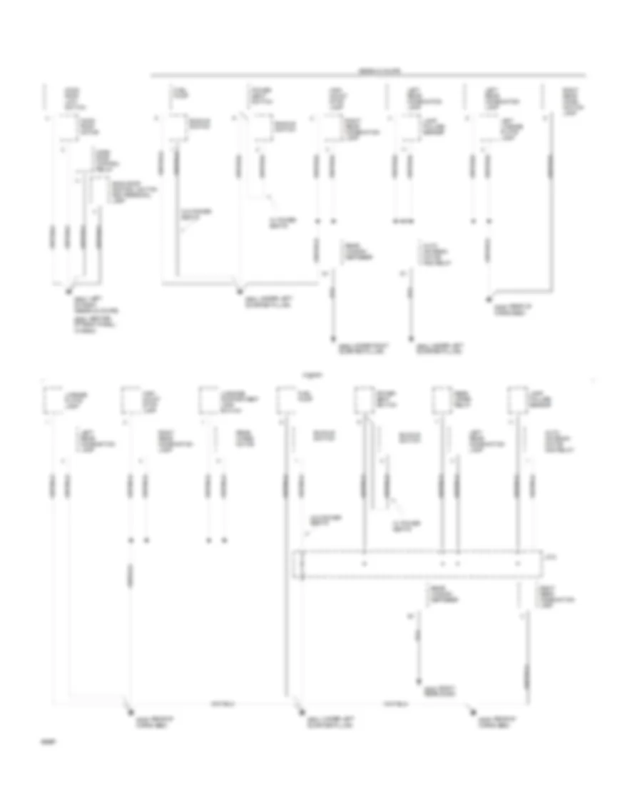 Ground Distribution Wiring Diagram 4 of 4 for Toyota Camry LE 1994