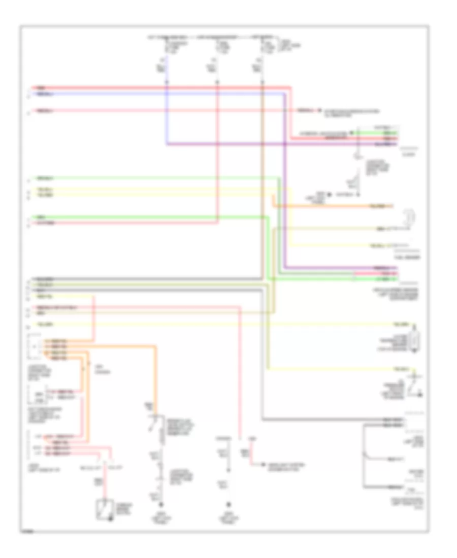 Instrument Cluster Wiring Diagram 2 of 2 for Toyota Camry LE 1994