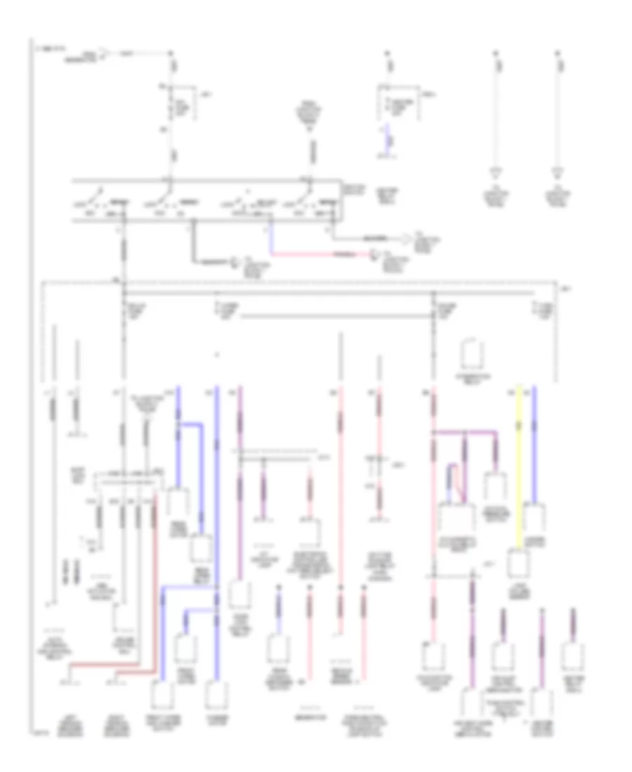 Power Distribution Wiring Diagram 2 of 5 for Toyota Camry LE 1994