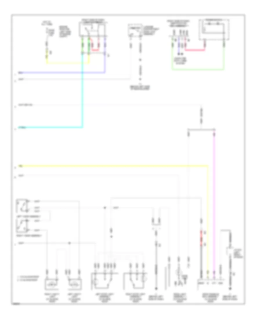 Courtesy Lamps Wiring Diagram Hybrid 2 of 2 for Toyota Camry Hybrid LE 2013
