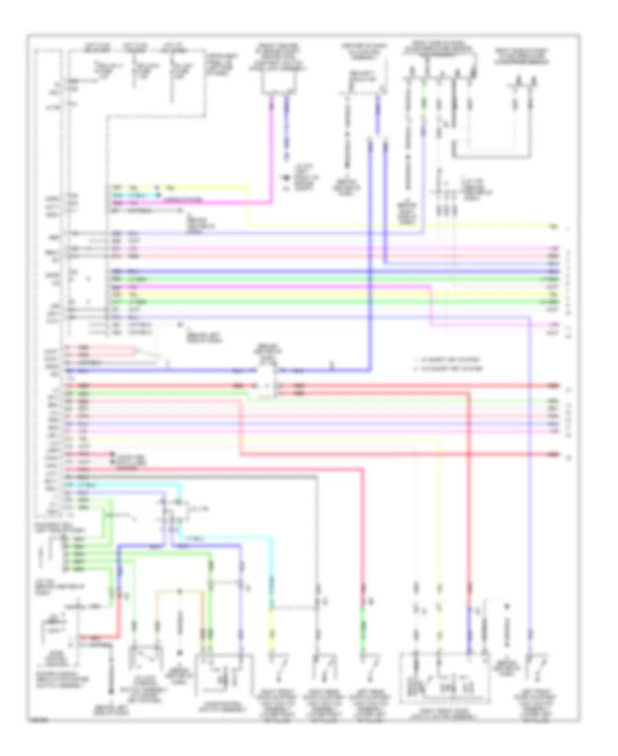 Forced Entry Wiring Diagram Except Hybrid 1 of 2 for Toyota Camry LE 2013