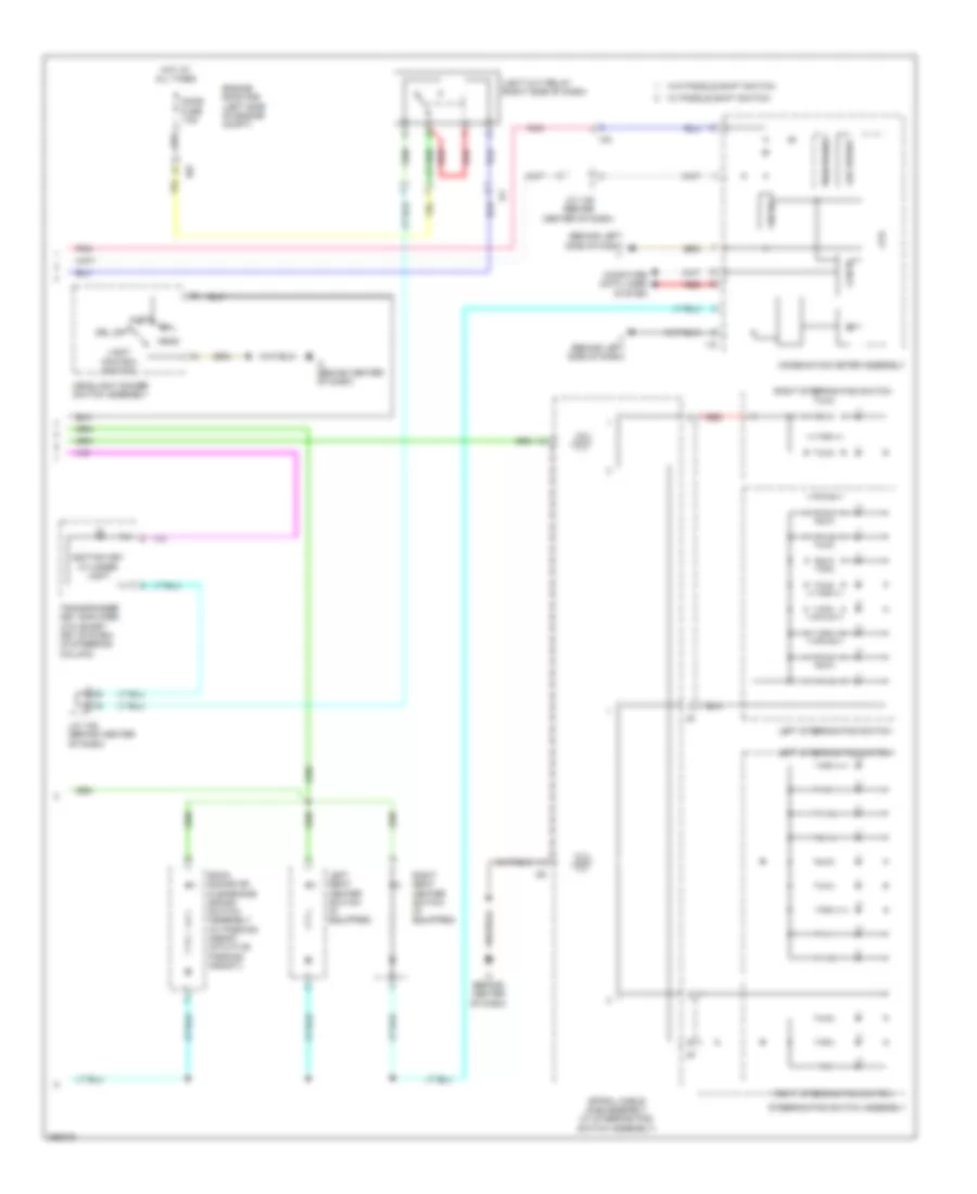 Instrument Illumination Wiring Diagram Except Hybrid 2 of 2 for Toyota Camry LE 2013