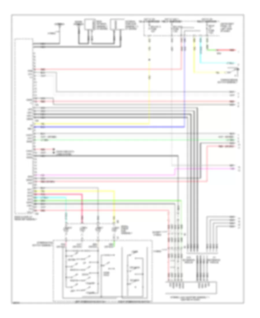 Navigation Wiring Diagram 10 Speaker without Multi Media Module 1 of 4 for Toyota Camry LE 2013
