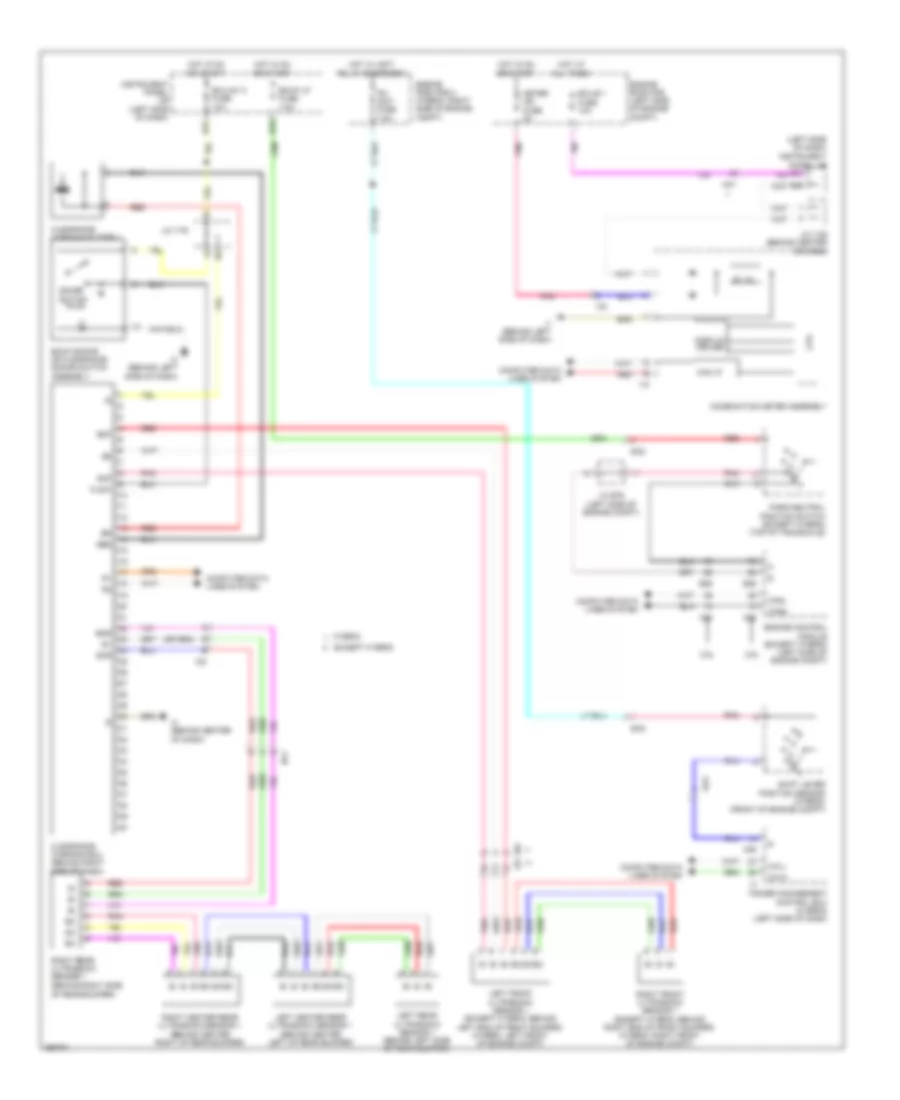 Parking Assistant Wiring Diagram for Toyota Camry LE 2013