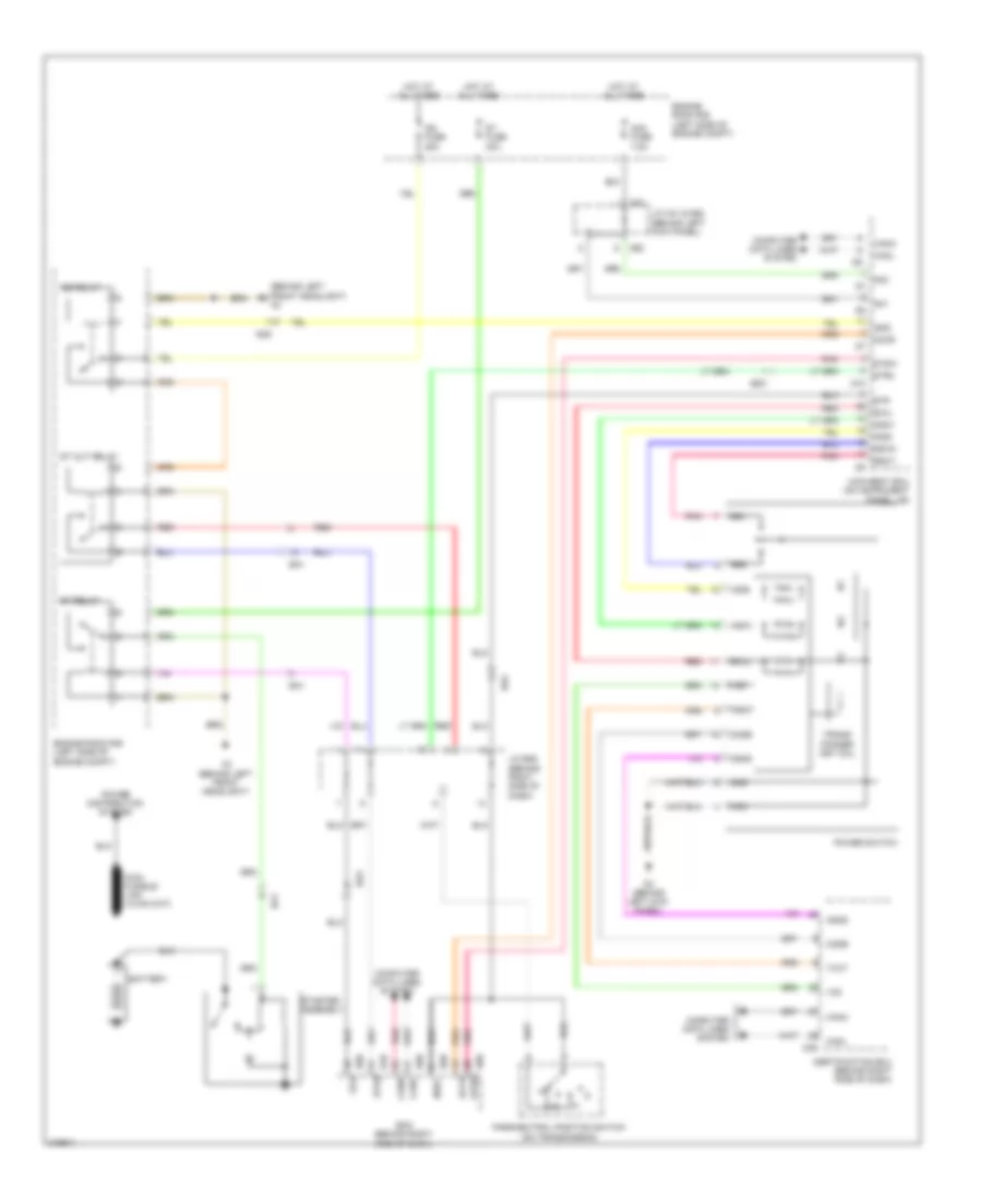Starting Wiring Diagram with Smart Key System for Toyota Highlander Hybrid 2011