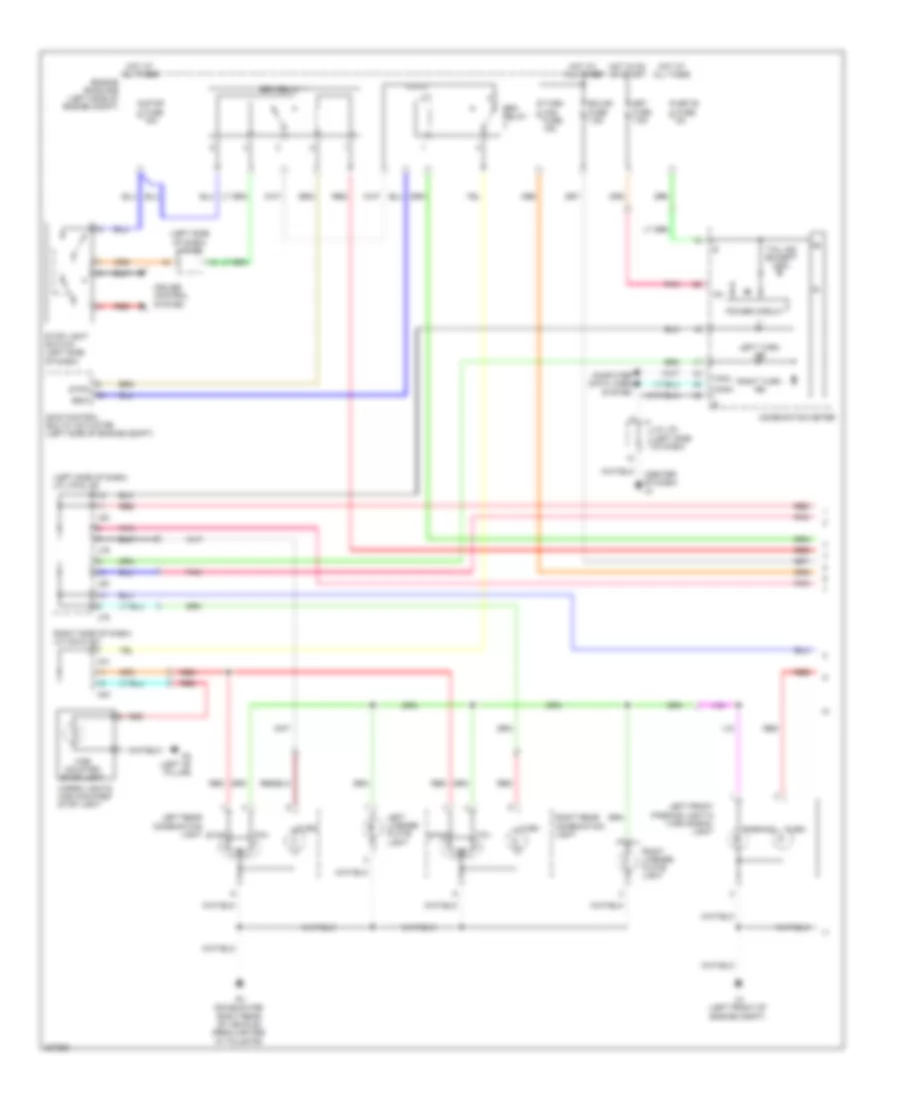 Exterior Lamps Wiring Diagram 1 of 2 for Toyota Tundra Limited 2008
