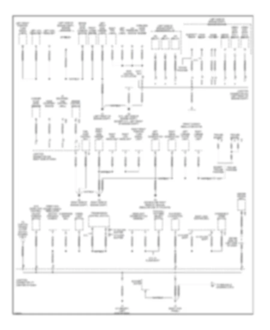 Ground Distribution Wiring Diagram 1 of 4 for Toyota Tundra Limited 2008
