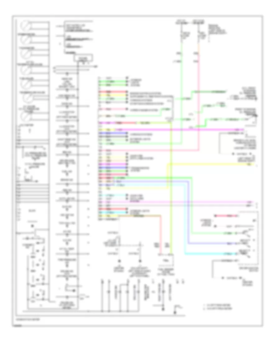 Instrument Cluster Wiring Diagram 1 of 2 for Toyota Tundra Limited 2008