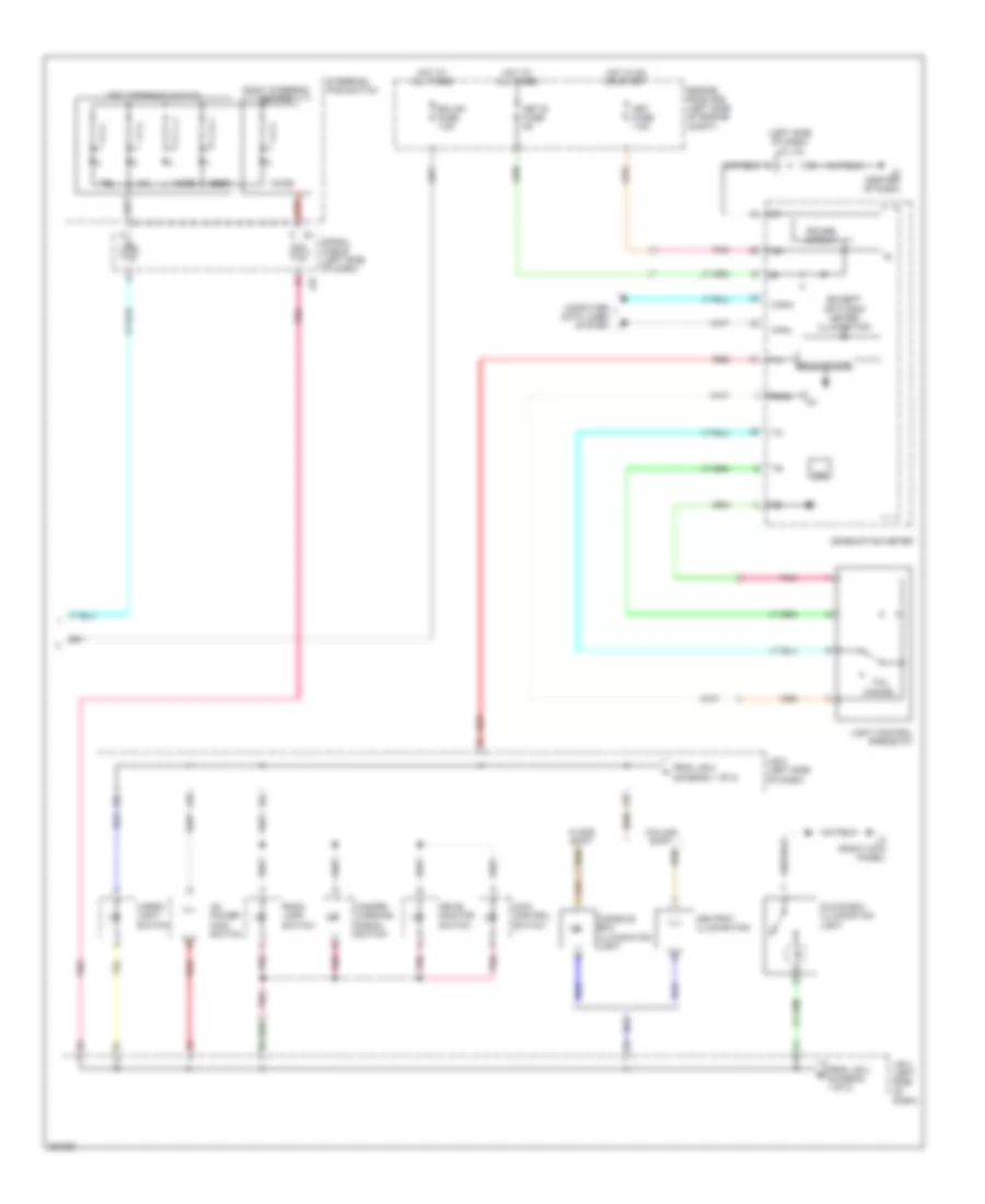 Instrument Illumination Wiring Diagram 2 of 2 for Toyota Tundra Limited 2008